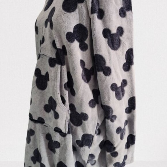 Disney Micky Mouse Fleece Women's Pullover Top Size Extra Large Grey and Blue - Picture 5 of 8